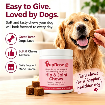 Hip & Joint Chews — Inflammation Relief & Long-Term Mobility for Dogs